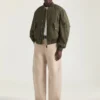 Bomber con costuras de alta costura en algodón con estampado del sello de Givenchy