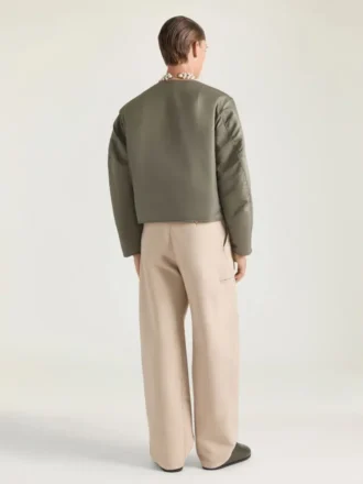 Bomber con costuras de alta costura en nailon con parche «Givenchy Paris»