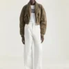 Bomber con cuello chal con cremallera de nailon Bomber con cuello chal con cremallera de nailon