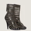 Botines Cage de piel con tachuelas Botines Cage de piel con tachuelas