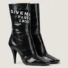 Botines de piel con cinta de Givenchy y corte cuadrado Botines de piel con cinta de Givenchy y corte cuadrado