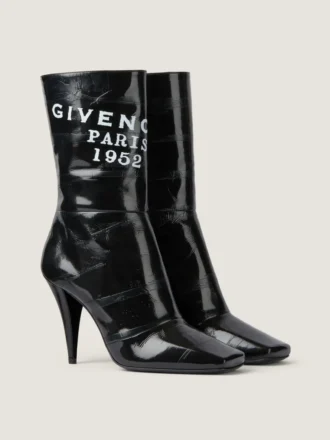 Botines de piel con cinta de Givenchy y corte cuadrado