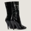 Botines de piel con cinta de Givenchy y corte cuadrado Botines de piel con cinta de Givenchy y corte cuadrado