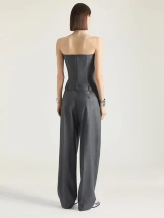 Bustier tipo «bullet» entallado de una sola pieza en lana