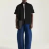 Camisa de alta costura con costuras en algodón y parche «Givenchy Paris» Camisa de alta costura con costuras en algodón y parche «Givenchy Paris»