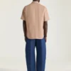 Camisa de alta costura con costuras en algodón y parche «Givenchy Paris»