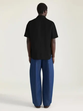 Camisa de alta costura con costuras en algodón y parche «Givenchy Paris»