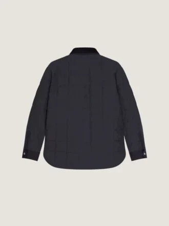 Camisa oversize acolchada con costuras de alta costura y parche de Givenchy Paris