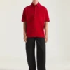 Camisa oversize con costuras de alta costura en ante