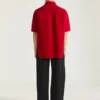 Camisa oversize con costuras de alta costura en ante