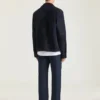 Camisa oversize con costuras de alta costura en ante