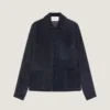 Camisa oversize con costuras de alta costura en ante