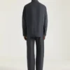Pantalones con costuras de alta costura en franela