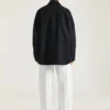 Camisa oversize con costuras de alta costura en franela