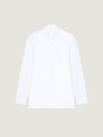 Camisa Slim Fit de popelín con bordado Givenchy