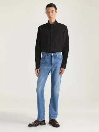 Camisa Slim Fit de popelín con bordado Givenchy