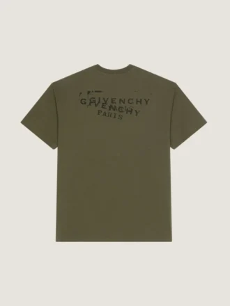 Camiseta de algodón con estampado del logotipo de Givenchy