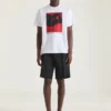 Camiseta de algodón con estampado surrealista