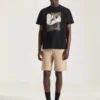 Camiseta de algodón con estampado surrealista