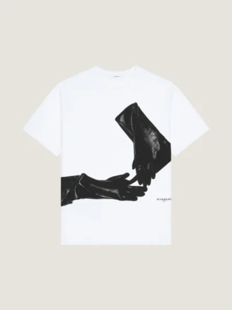 Camiseta de algodón con estampado surrealista