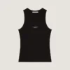 Camiseta sin mangas de corte ajustado de algodón con estampado «Givenchy Paris» Camiseta sin mangas de corte ajustado de algodón con estampado «Givenchy Paris»