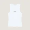 Camiseta sin mangas de corte ajustado de algodón con estampado «Givenchy Paris» Camiseta sin mangas de corte ajustado de algodón con estampado «Givenchy Paris»