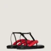 Chanclas bicolor Boudoir en piel napa Chanclas bicolor Boudoir en piel napa
