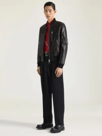 chaqueta aviador de cuero