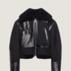 Chaqueta aviador de piel de oveja