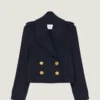 Chaqueta corta tipo chaquetón de lana Chaqueta corta tipo chaquetón de lana