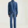 Chaqueta de denim azul medio