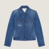 Chaqueta de denim azul medio