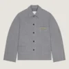 Chaqueta de denim con diseño en espiga y bordado «Givenchy Paris» Chaqueta de denim con diseño en espiga y bordado «Givenchy Paris»