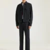 Chaqueta de denim negro Chaqueta de denim negro