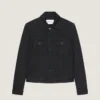 Chaqueta de denim negro Chaqueta de denim negro