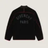 Chaqueta de forro polar con costuras de alta costura y bordado «Givenchy Paris»