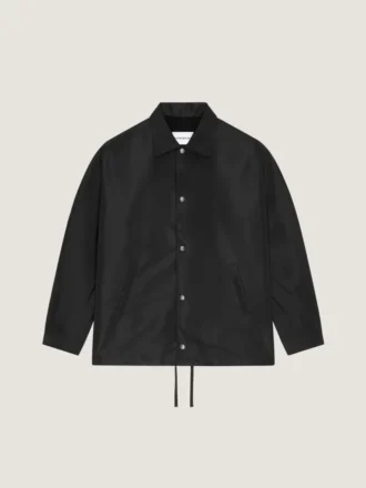 Chaqueta de polifaille con costuras de alta costura y parche «Givenchy Paris»