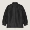 Chaqueta de polifaille con costuras de alta costura y parche «Givenchy Paris»