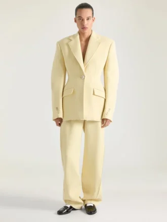 Pantalones entallados Cocoon de lana