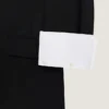 Chaqueta tipo capullo de un solo botonadura en lana y mohair Chaqueta tipo capullo de un solo botonadura en lana y mohair