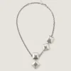 Collar de cristales desestructurado en metal y cristales