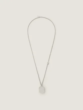 Collar escultural de cristal en metal y cristal