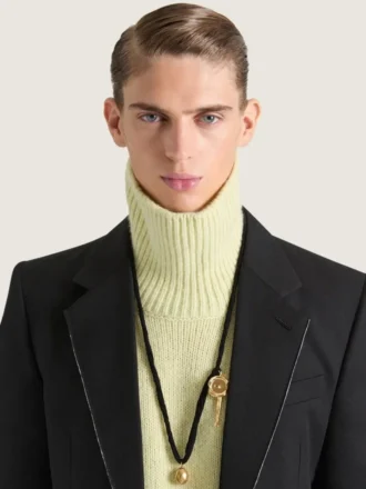 Collar Lucky Charms de seda y metal