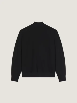 Cárdigan con costuras de alta costura en felpa bordada con «Givenchy Paris»