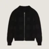 Cárdigan con cremallera de algodón bordado «Givenchy Paris» Cárdigan con cremallera de algodón bordado «Givenchy Paris»