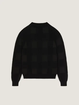 Cárdigan con cremallera de algodón bordado «Givenchy Paris»