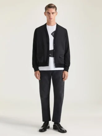 Cárdigan de punto de algodón con jacquard Givenchy Paris