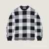 Jersey a cuadros de lana con el logotipo de Givenchy Paris bordado