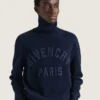Jersey de cuello alto de algodón con bordado «Givenchy Paris» Jersey de cuello alto de algodón con bordado «Givenchy Paris»