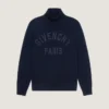 Jersey de cuello alto de algodón con bordado «Givenchy Paris» Jersey de cuello alto de algodón con bordado «Givenchy Paris»